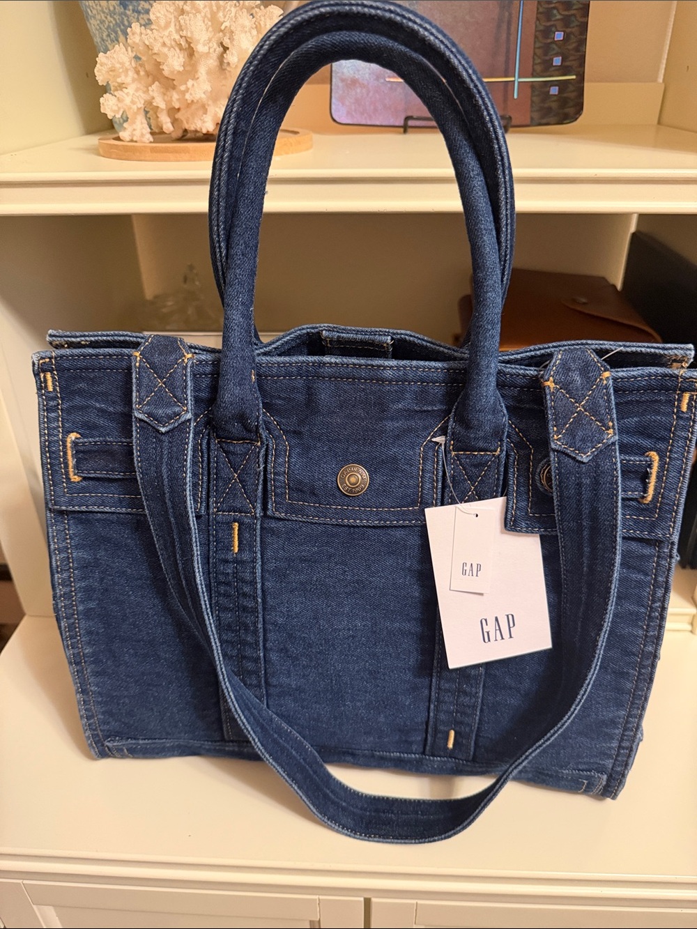 GAP Dark Denim 5 Pocket Bag - Regular Size